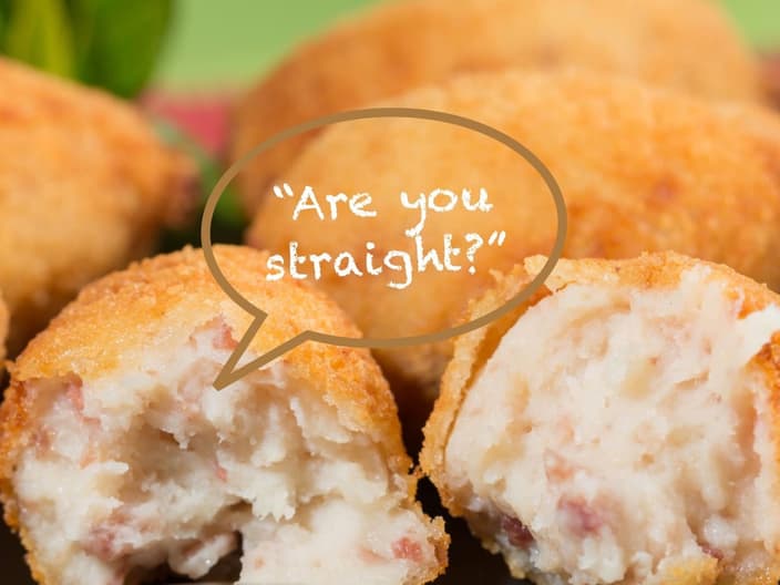straight chained amylose in Bechamel sauce used to make croquettes