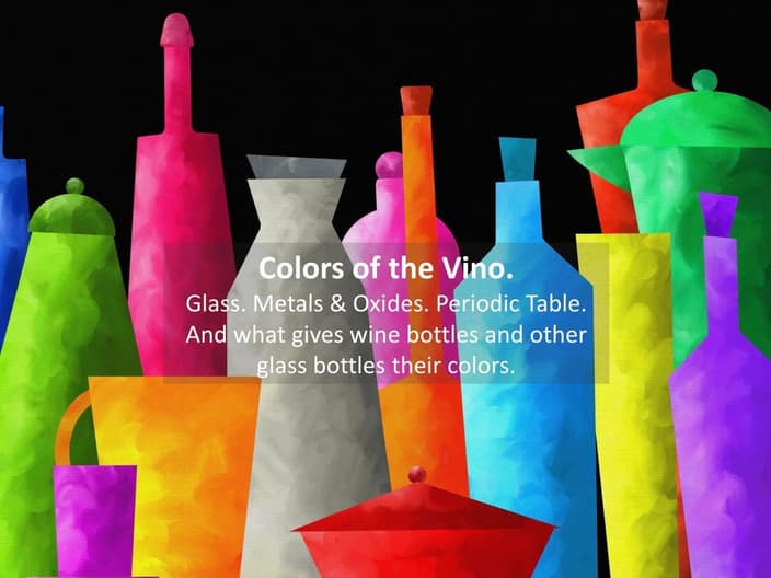 colored bottles for wine