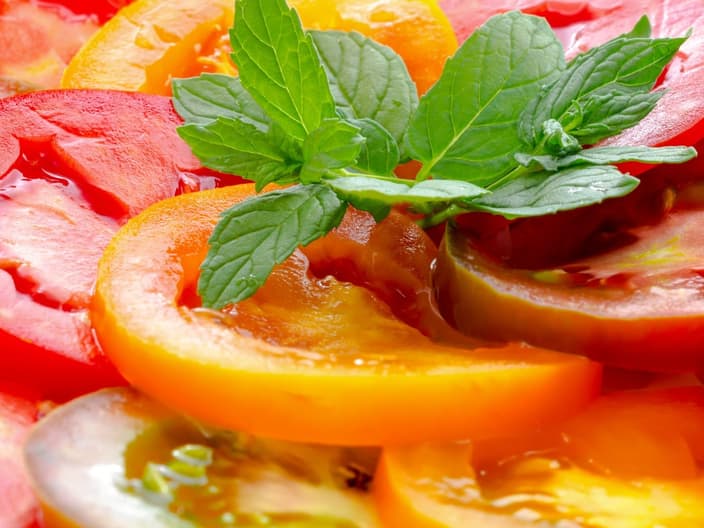 natural colors of food