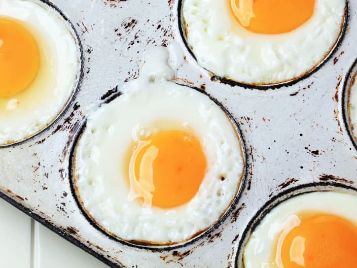 egg white - transparent and opaque - Fried sunny side up eggs 