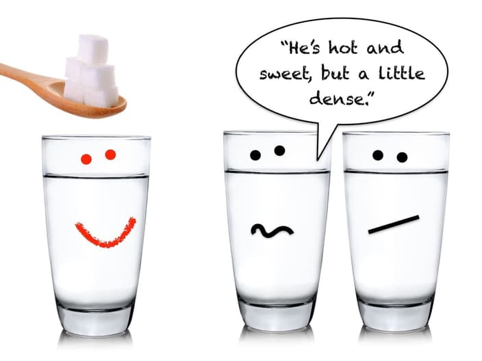 density - higher temperatures dissolve more, making the solution more dense