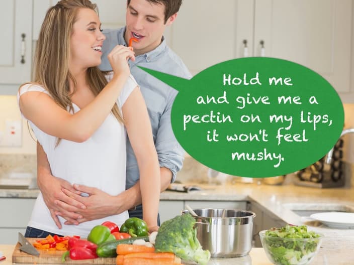pectin holds up vegetable structure, preventing mushiness