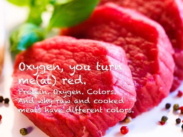 raw meat and myoglobin