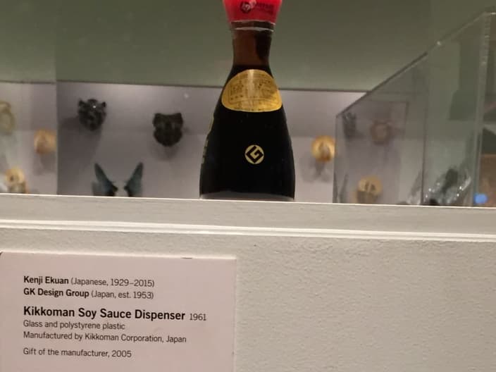 Kikkoman soy sauce bottle is part of the collection at MoMA