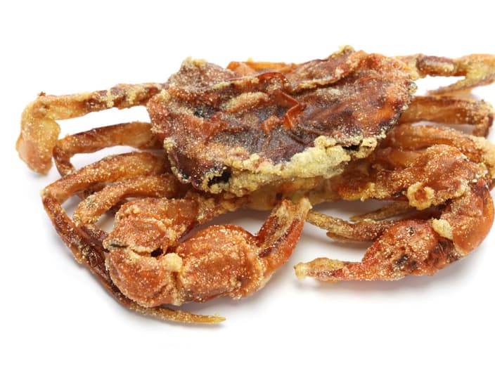deep fried soft-shell crabs