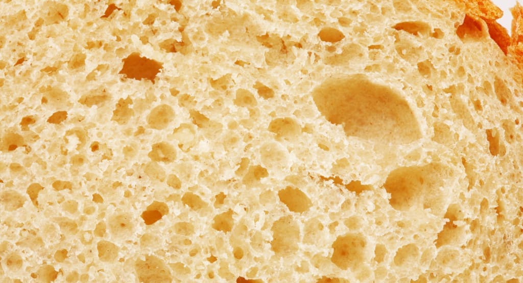 air pockets and fluffy bread