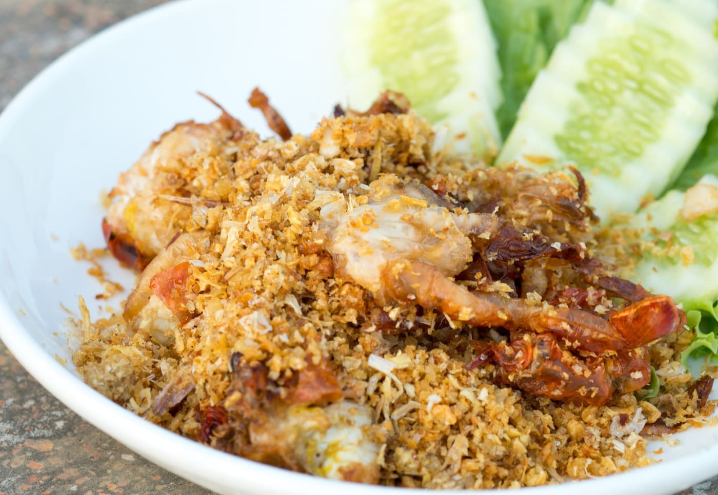 Soft-shell Crabs with garlic and pepper