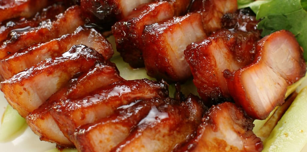 pork. Chinese style BBQ pork