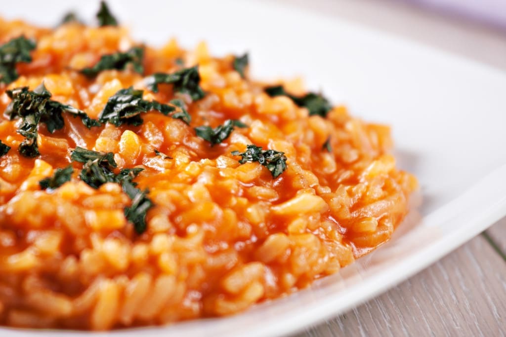 Medium rice grains - Risotto with tomatoes