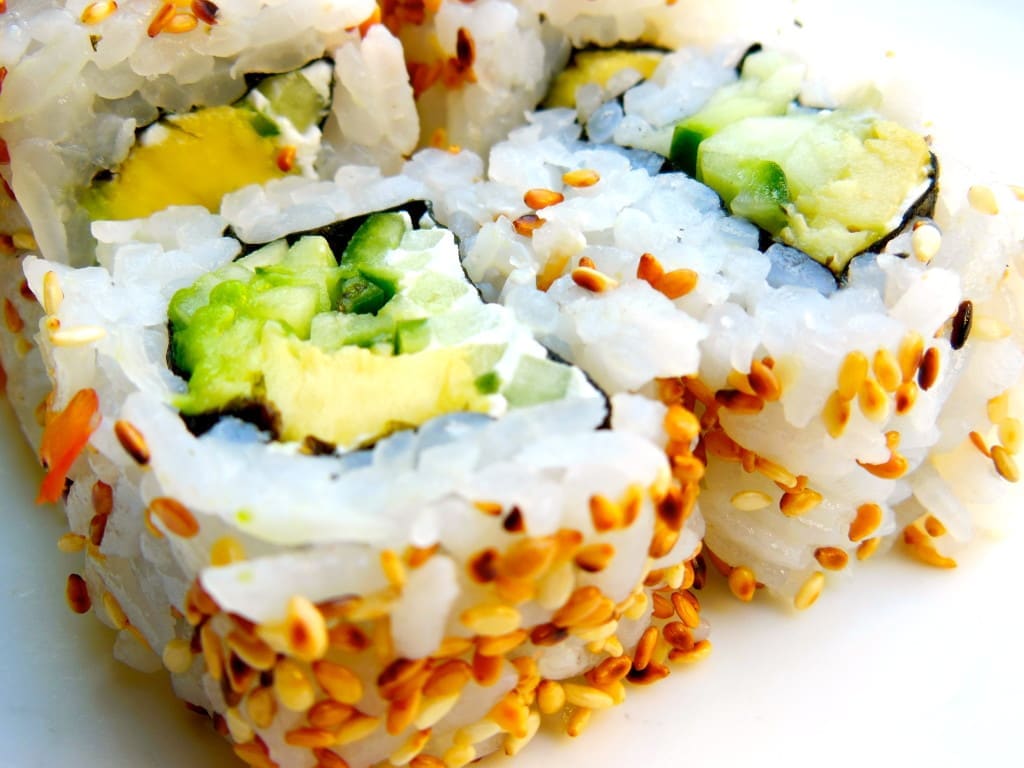 sticky rice in sushi