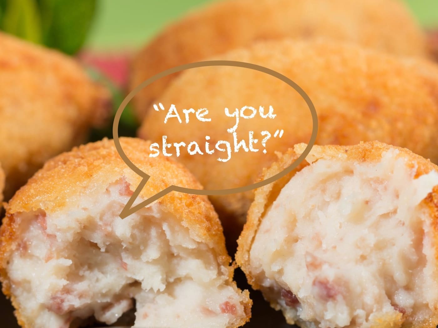 straight chained amylose in Bechamel sauce used to make croquettes