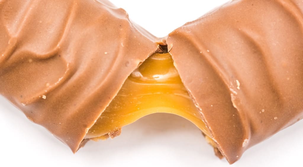 caramel in chocolate
