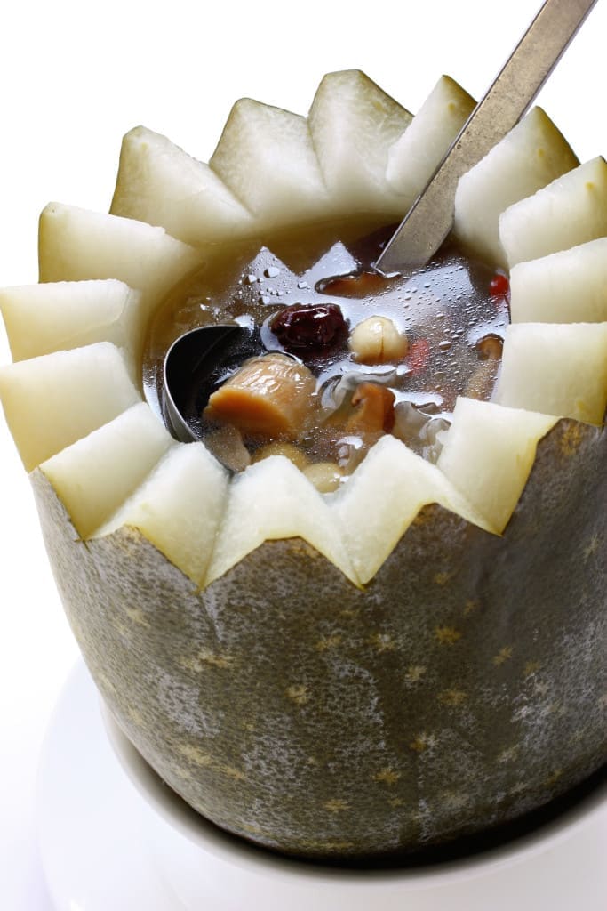 double boiled soup - cooked using a water bath