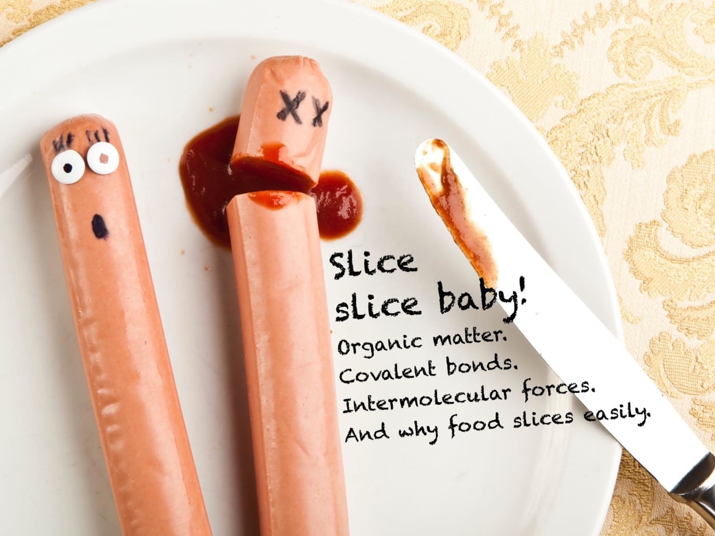 intermolecular forces and covalent bonds in cutting food