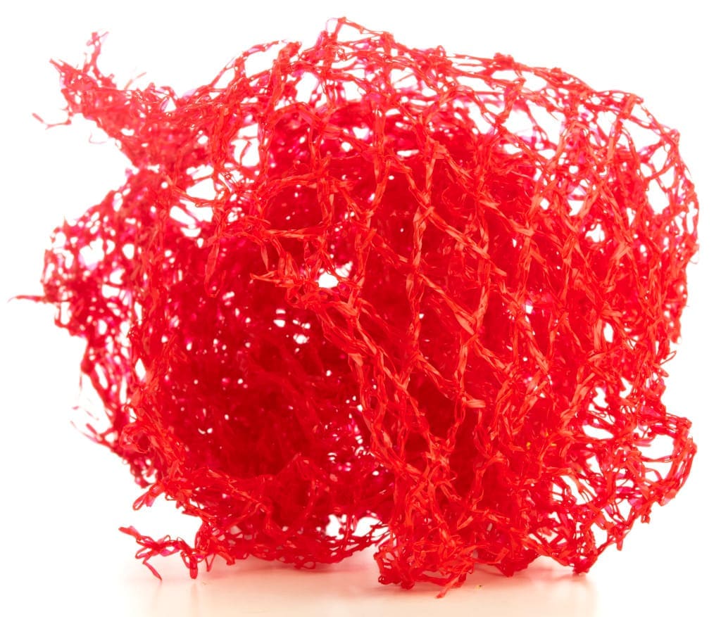 red 3D fish net