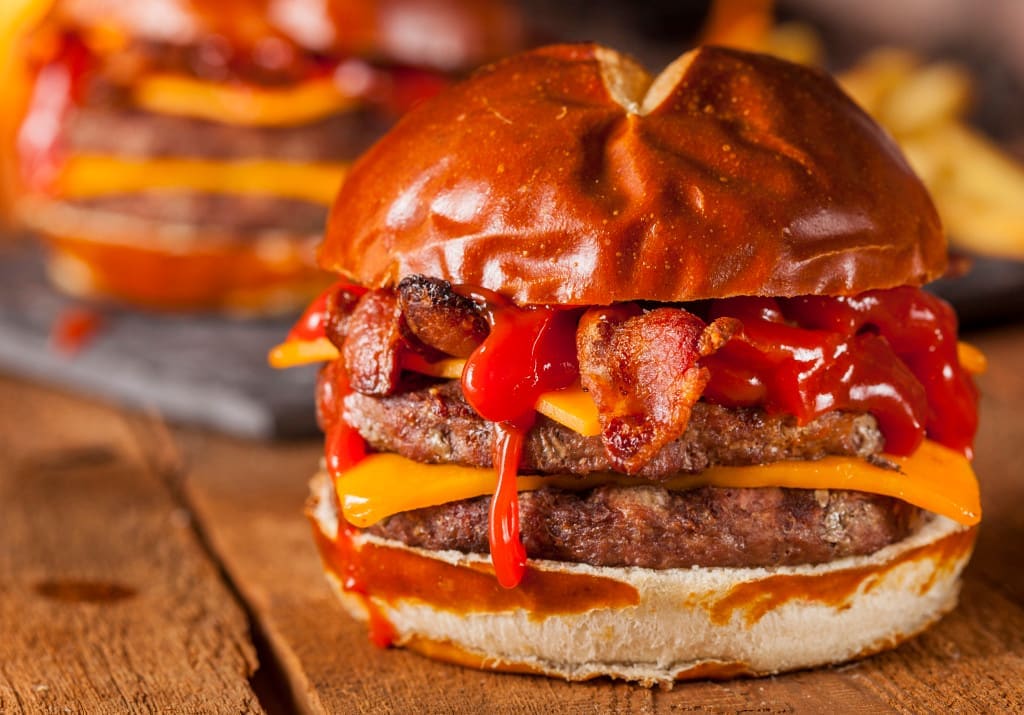Umami power pack - beef, bacon, cheese, tomato ketchup