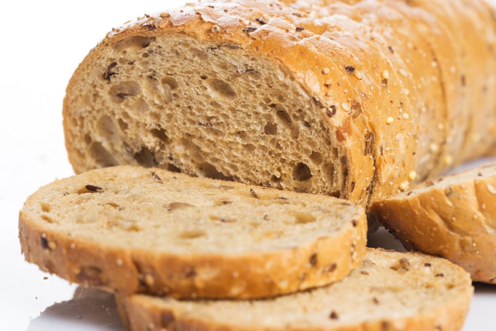 bread and enzymes - Bakery. Delicious bread on white background