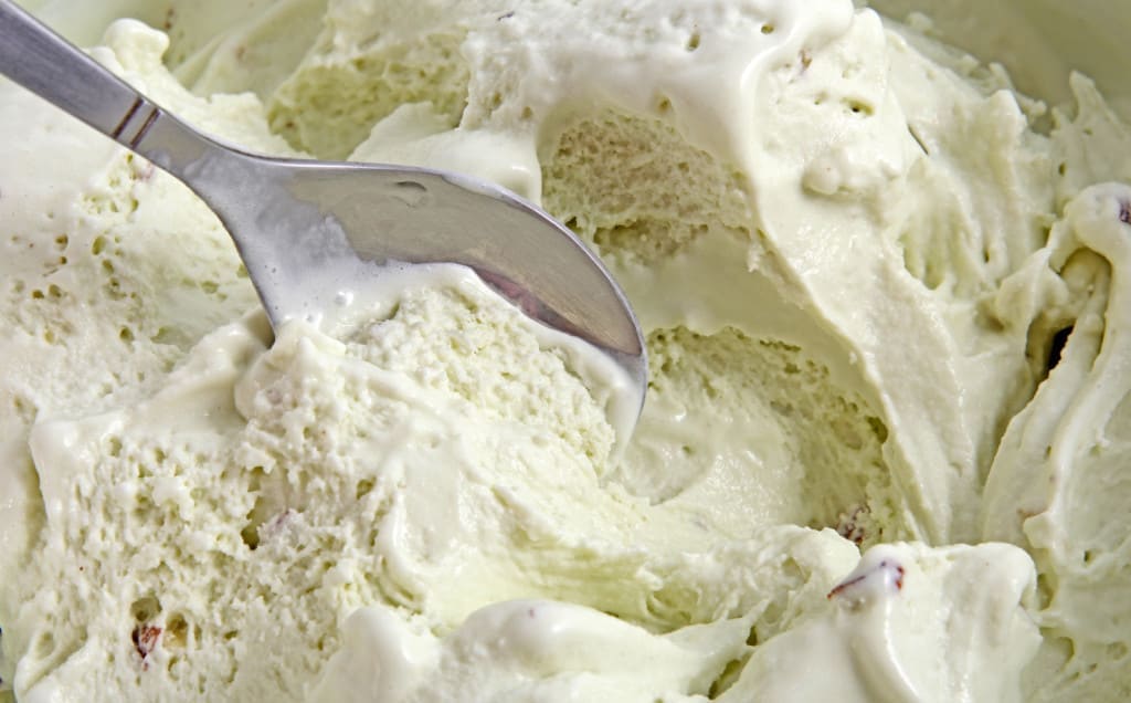 freezing and melting ice cream results in large ice crystals and ice cream that is less smooth - hence the need to use freezing point depression