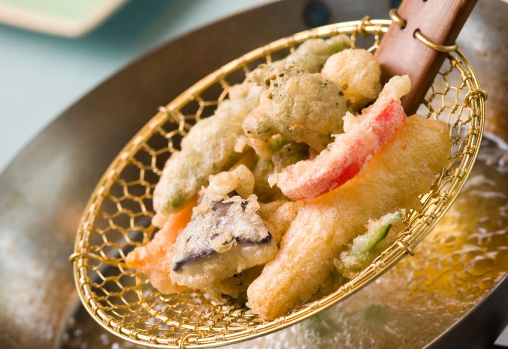 Cooking Tempura Of Vegetables